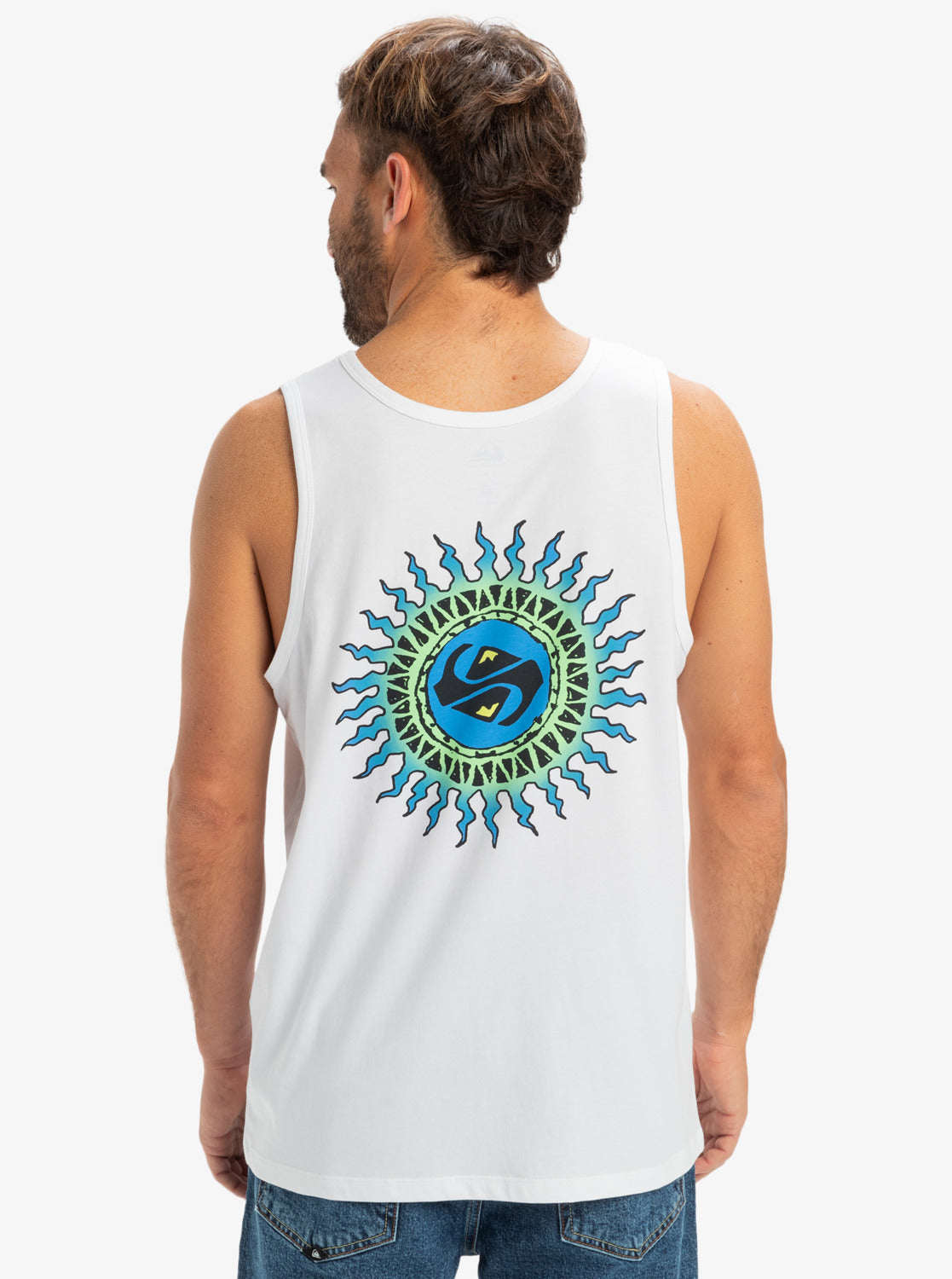  QUIKSILVER EV BEACH BLAST TANK WHITE