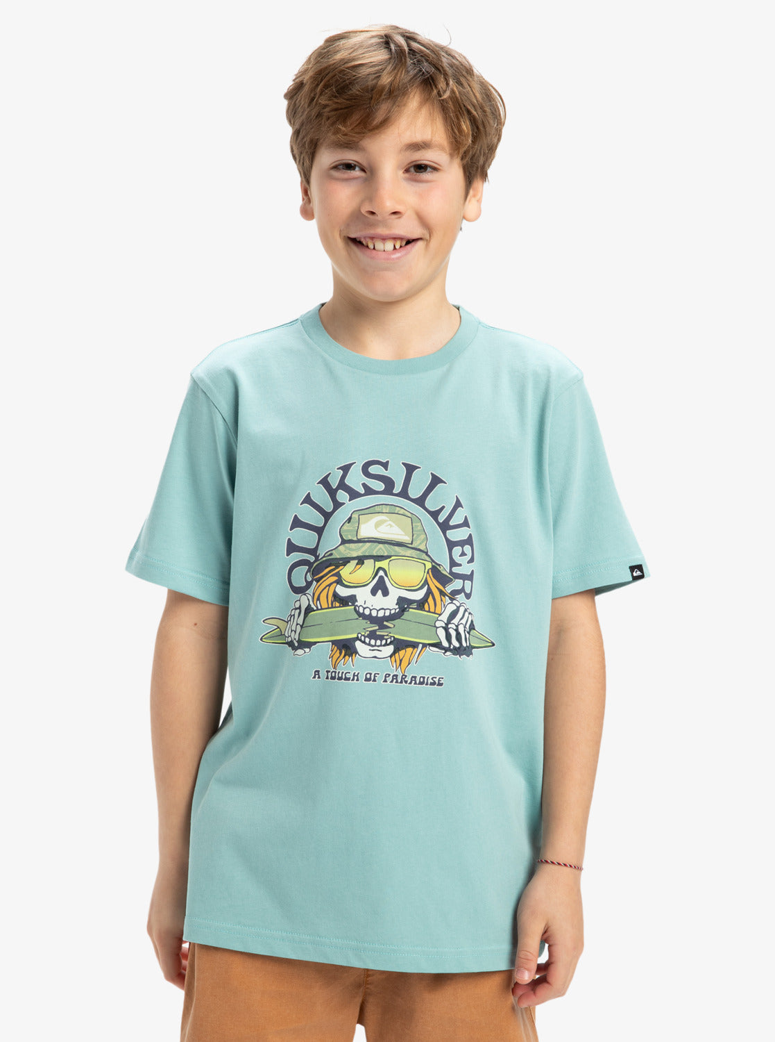  QUIKSILVER EV SKULL FEAST T-SHIRT FOR BOYS 8-16