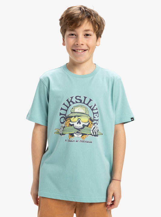  QUIKSILVER EV SKULL FEAST T-SHIRT FOR BOYS 8-16