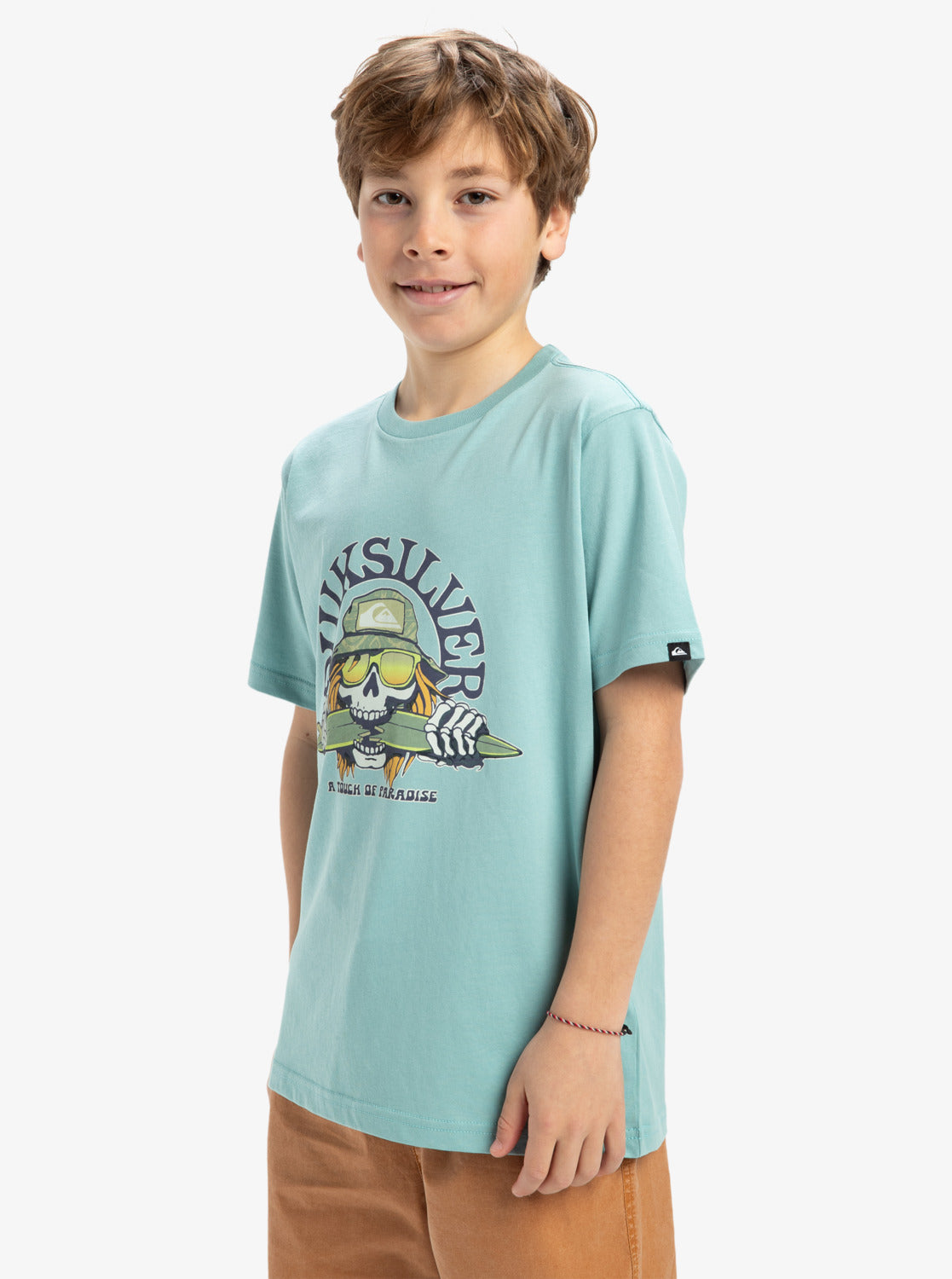  QUIKSILVER EV SKULL FEAST T-SHIRT FOR BOYS 8-16
