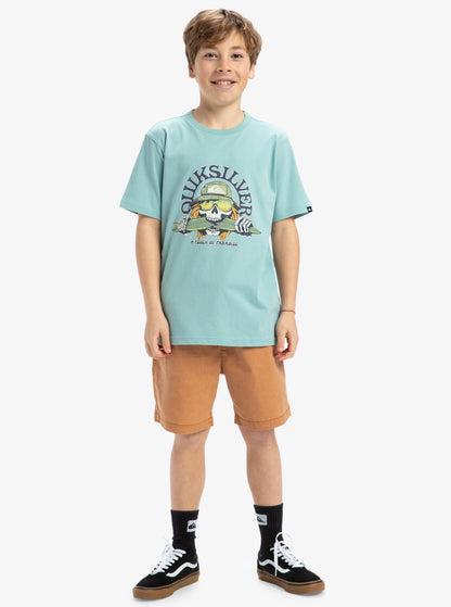  QUIKSILVER EV SKULL FEAST T-SHIRT FOR BOYS 8-16
