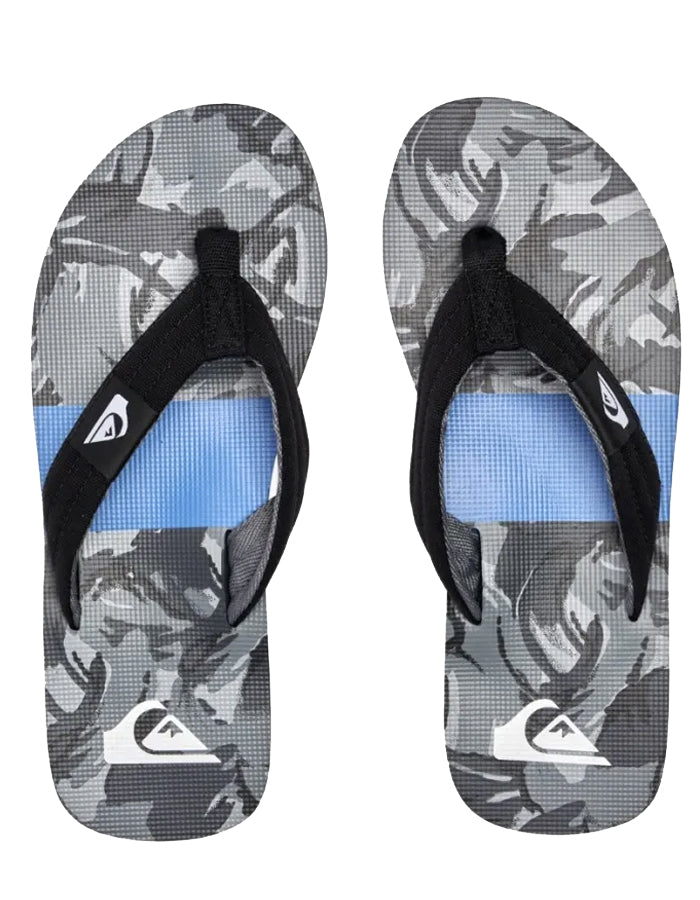  QUIKSILVER MOLOKAI LAYBACK SANDALS BLACK BLUE