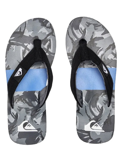  QUIKSILVER MOLOKAI LAYBACK SANDALS BLACK BLUE
