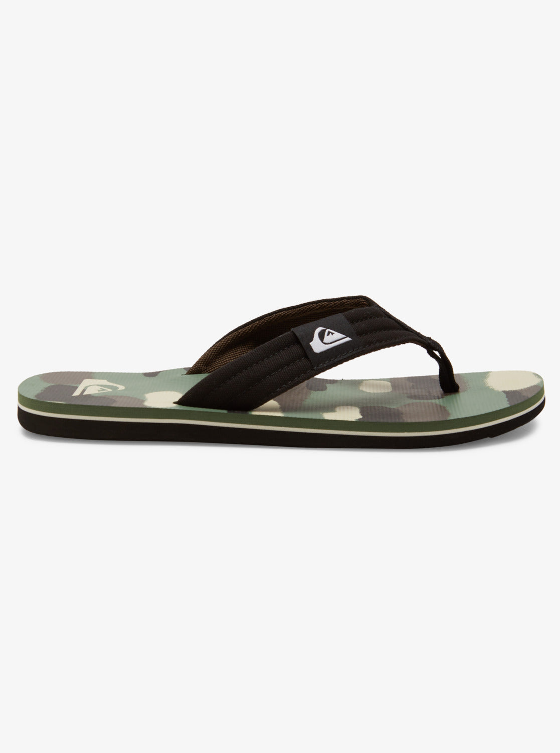  QUIKSILVER MOLOKAI LAYBACK SANDALS BLACK BROWN GREEN