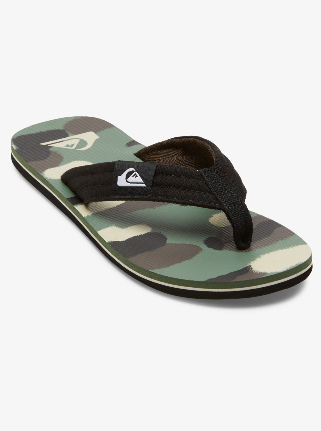  QUIKSILVER MOLOKAI LAYBACK SANDALS BLACK BROWN GREEN