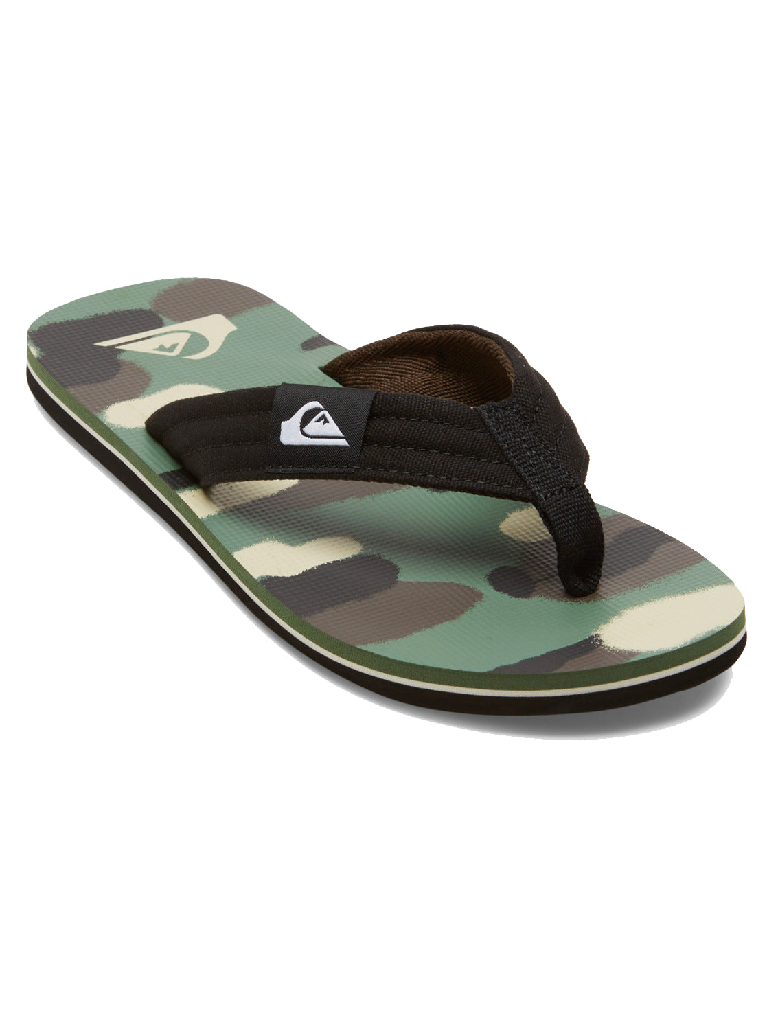  QUIKSILVER MOLOKAI LAYBACK SANDALS BLACK BROWN GREEN