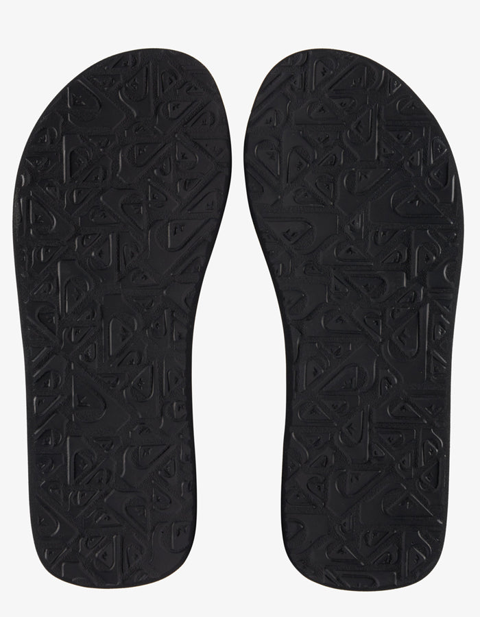  QUIKSILVER MOLOKAI LAYBACK SANDALS BLACK WHITE BLACK