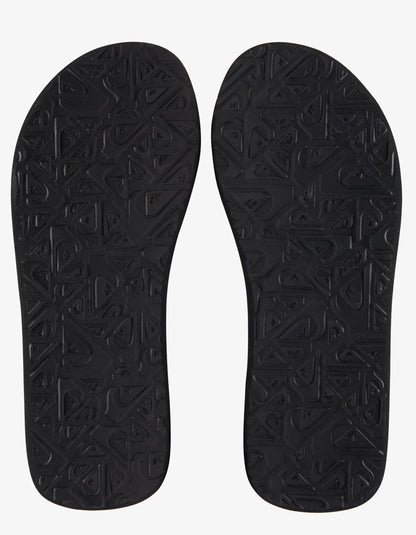  QUIKSILVER MOLOKAI LAYBACK SANDALS BLACK WHITE BLACK