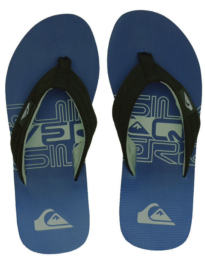 QUIKSILVER MOLOKAI LAYBACK II SANDALS BLUE WHITE BLUE