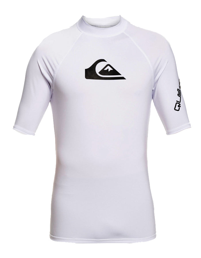  QUIKSILVER LYCRA SURF ALL TIMES SHORT SLEEVE BOYS UPF50 8-16
