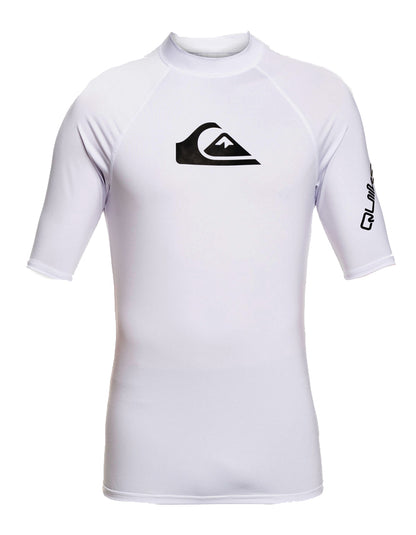  QUIKSILVER LYCRA SURF ALL TIMES SHORT SLEEVE BOYS UPF50 8-16