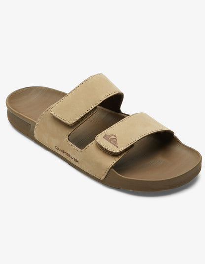  QUIKSILVER RIVI LEATHER DOUBLE ADJUST SANDALS