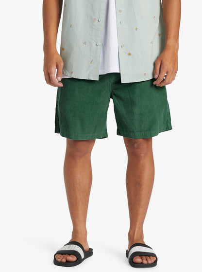  QUIKSILVER TAXER CORD SHORTS FROSTY BRUCE