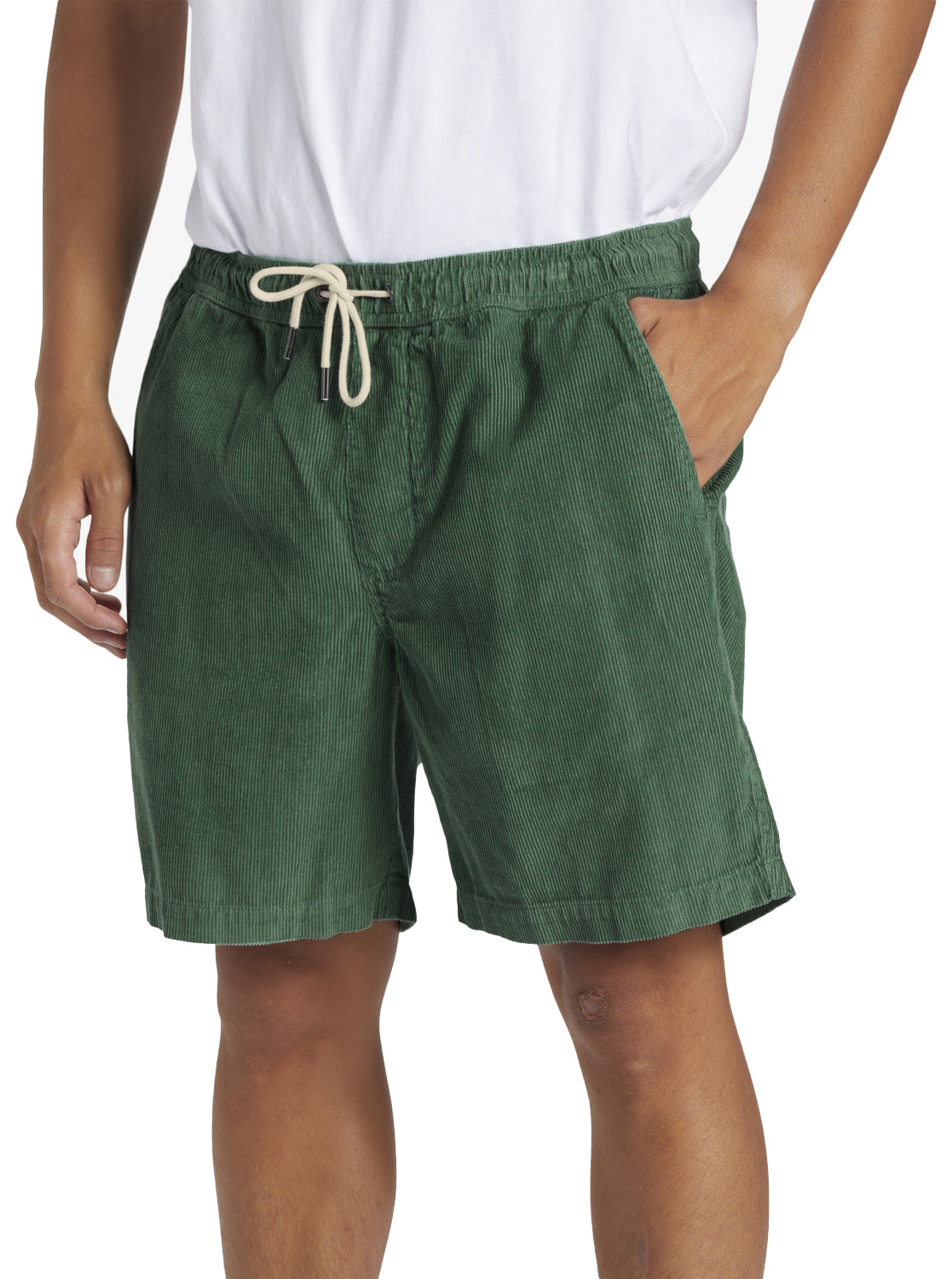  QUIKSILVER TAXER CORD SHORTS FROSTY BRUCE