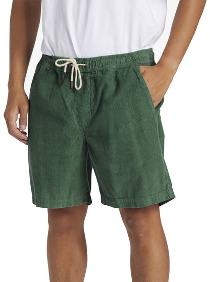  QUIKSILVER TAXER CORD SHORTS FROSTY BRUCE