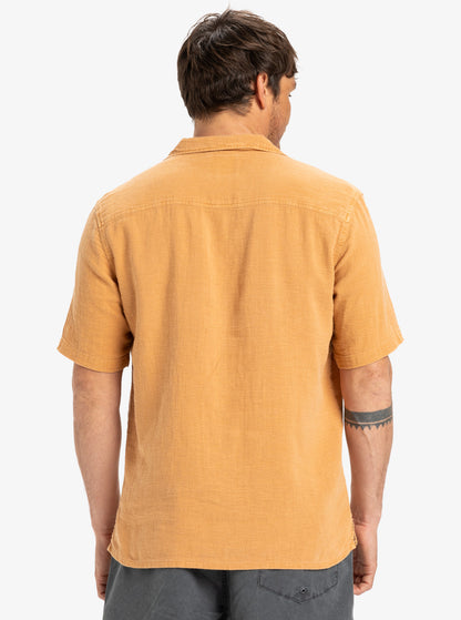  QUIKSILVER SUNRISE SHORT SLEEVE SHIRT BRAN