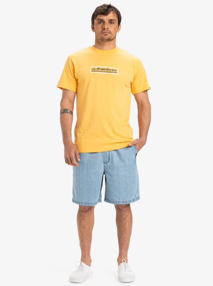  QUIKSILVER TAXER DENIM SHORTS STONE WASH