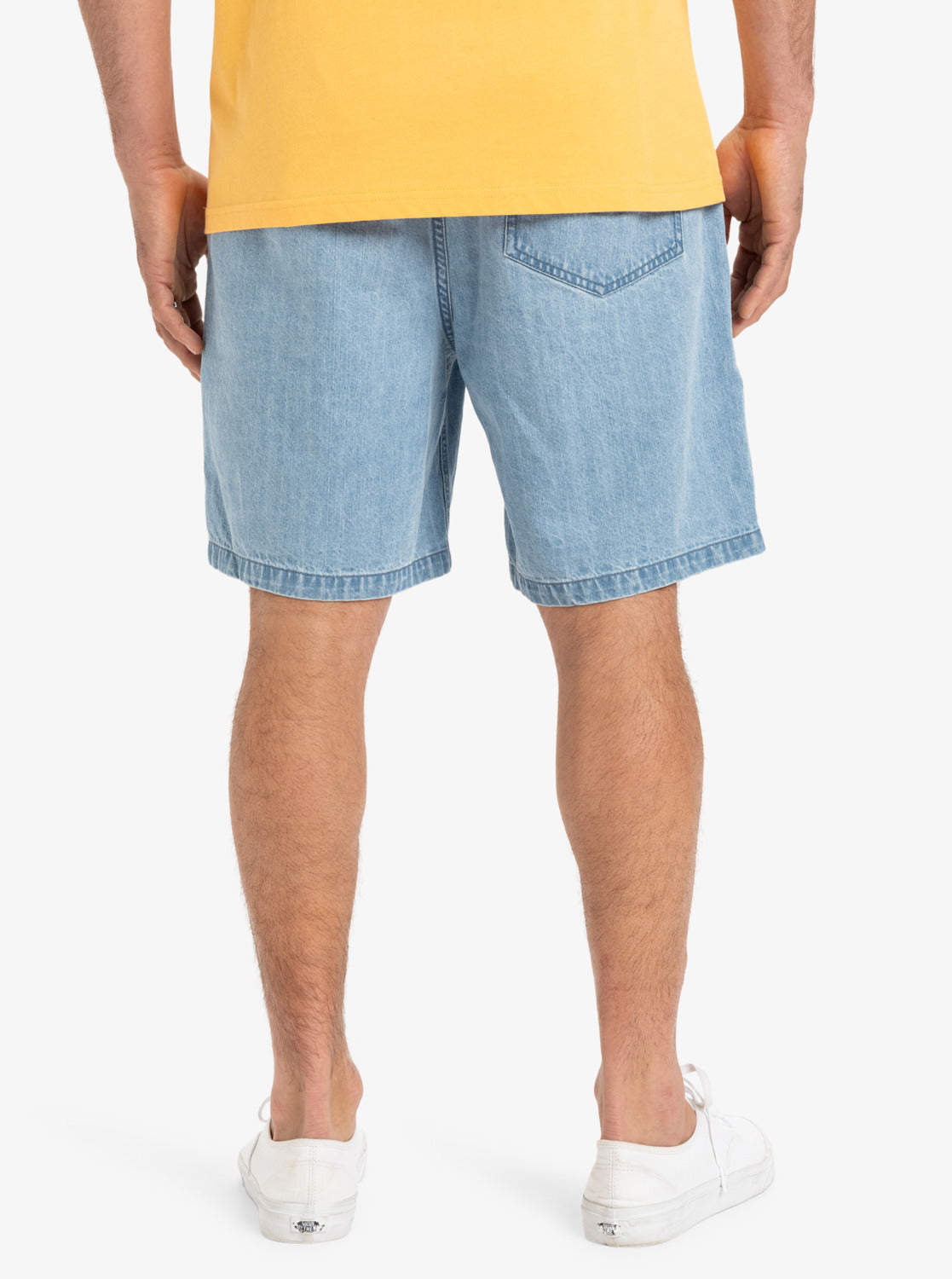  QUIKSILVER TAXER DENIM SHORTS STONE WASH