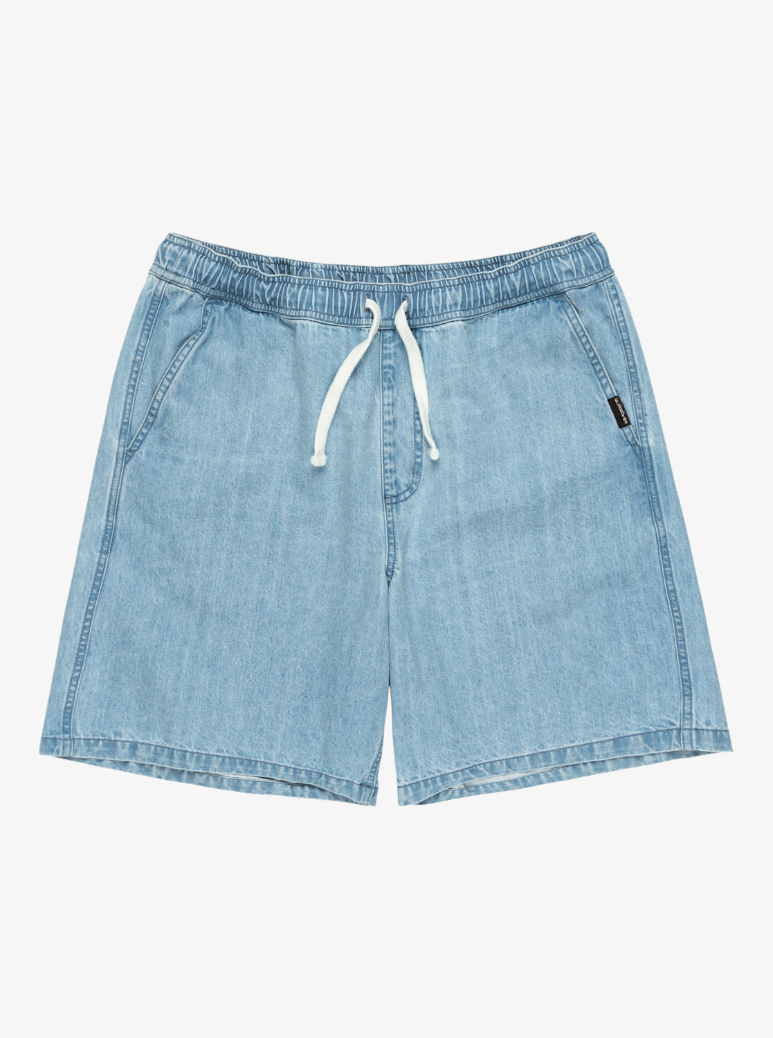  QUIKSILVER TAXER DENIM SHORTS STONE WASH