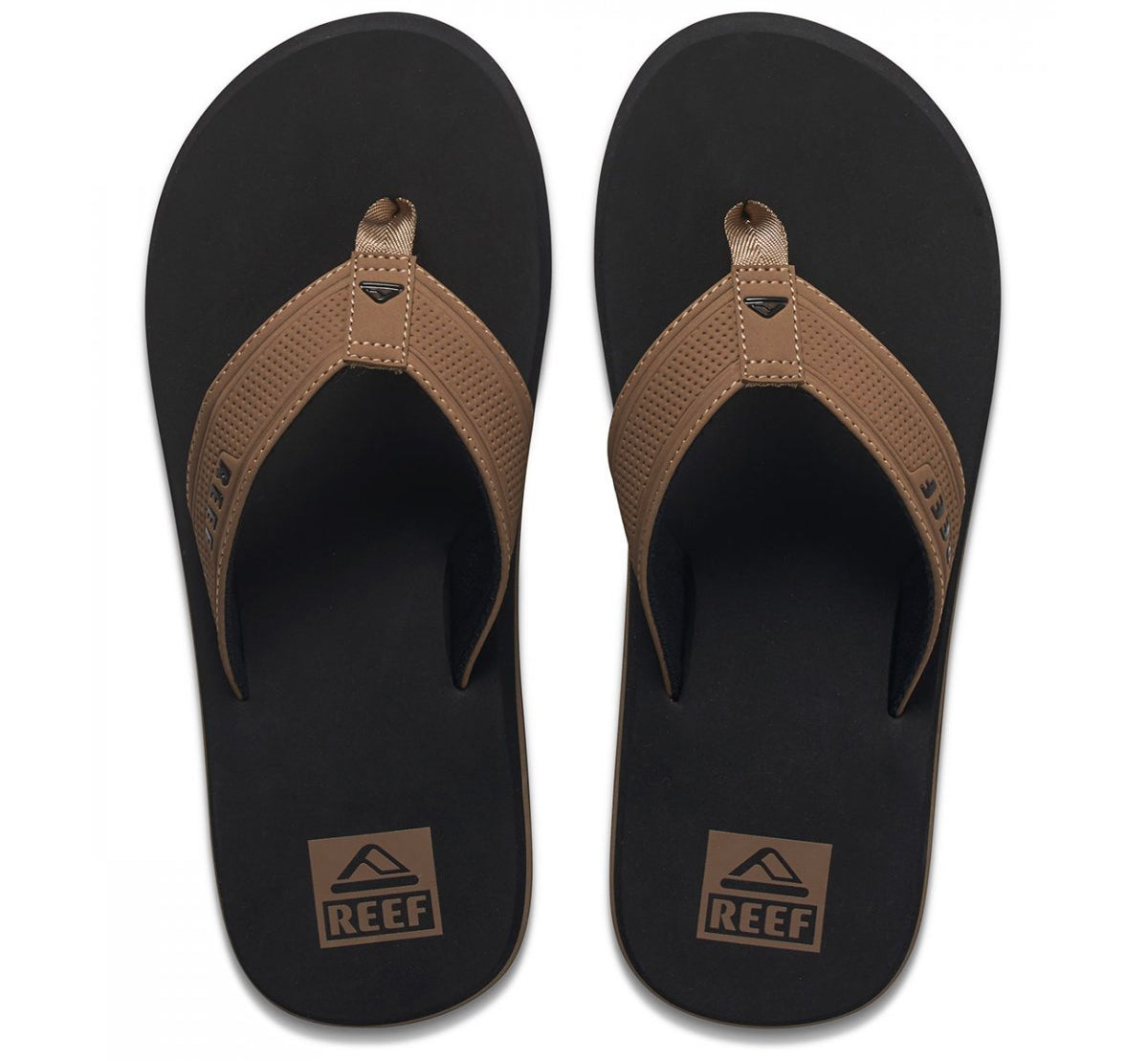  REEF THE LAYBACK FLIP FLOPS BLACK/TAN