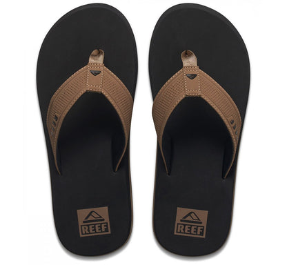  REEF THE LAYBACK FLIP FLOPS BLACK/TAN