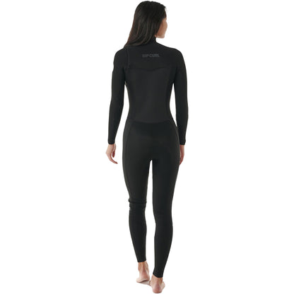  RIP CURL WOMEN DAWN PATROL 4/3 CHEST ZIP WETSUIT