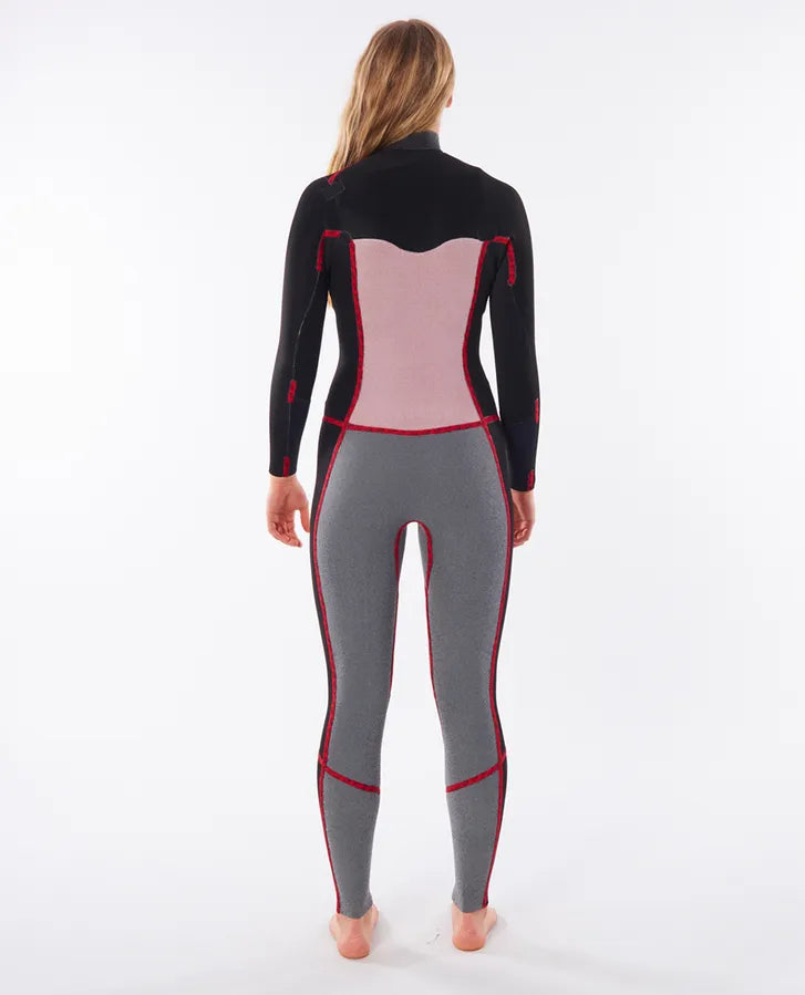  RIP CURL DAWN PATROL 5/3 CHEST ZIP WETSUIT WOMEN