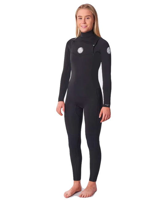  RIP CURL DAWN PATROL 5/3 CHEST ZIP WETSUIT WOMEN