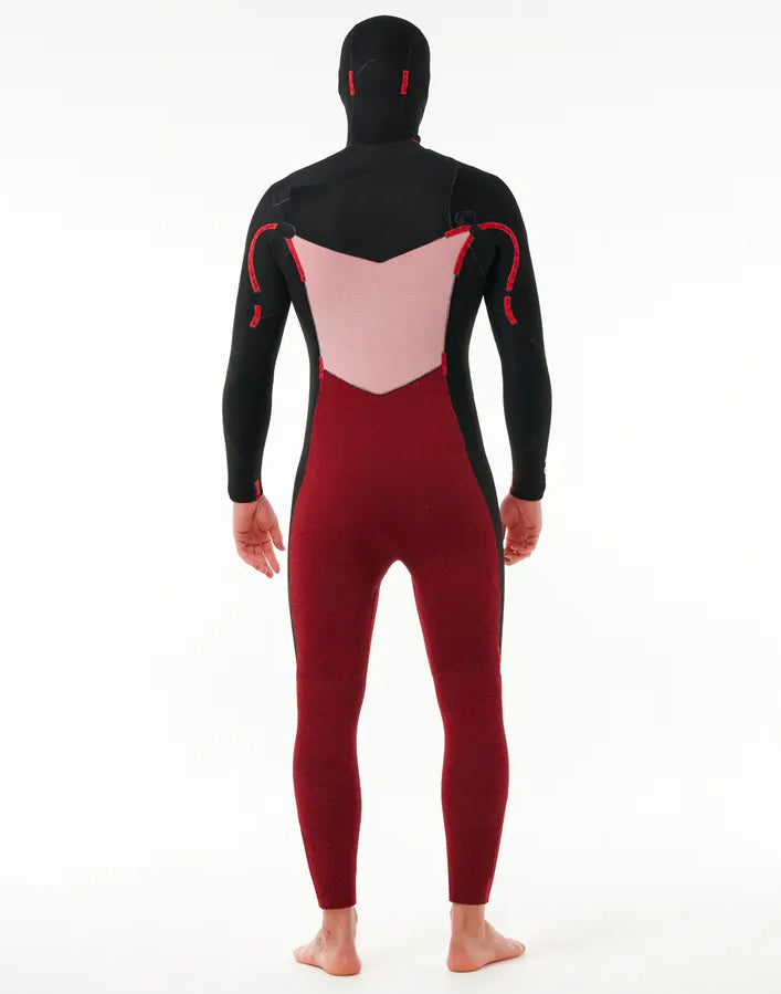  RIP CURL DAWN PATROL 6/4 CHEST ZIP HOOD WETSUIT