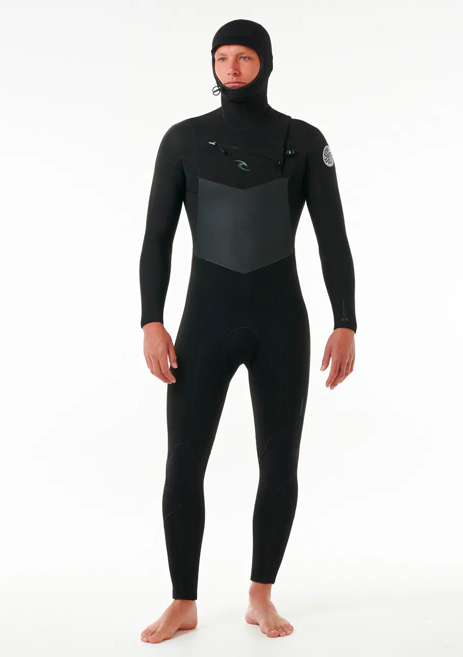  RIP CURL DAWN PATROL 6/4 CHEST ZIP HOOD WETSUIT