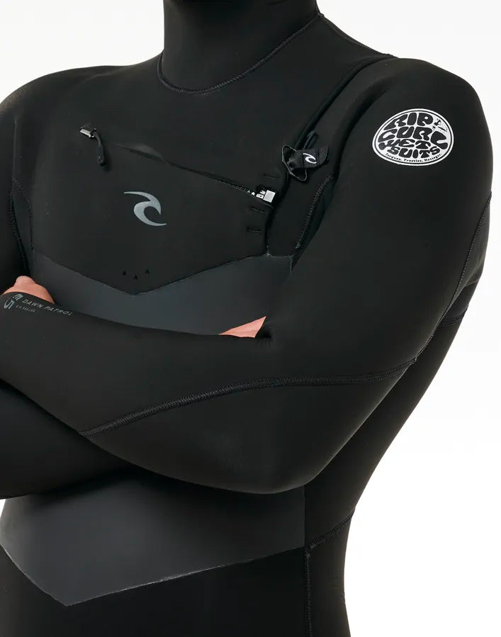  RIP CURL DAWN PATROL 6/4 CHEST ZIP HOOD WETSUIT