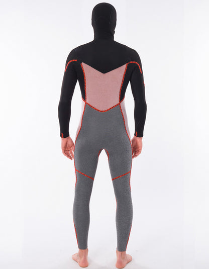  RIP CURL DAWN PATROL HOOD 5/4 CHEST ZIP STEAMER