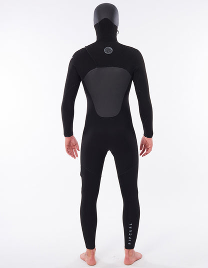  RIP CURL FLASHBOMB HOODED WETSUIT 5/4 CHEST ZIP