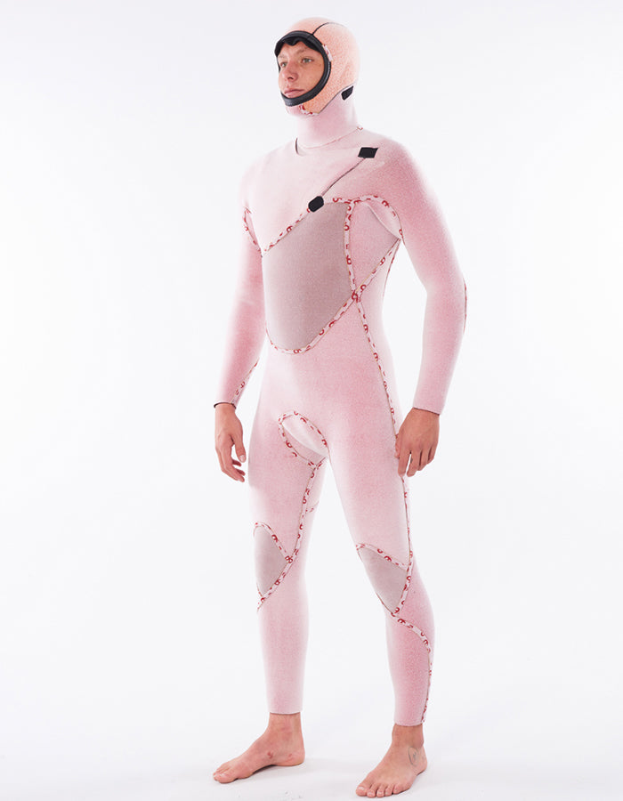  RIP CURL FLASHBOMB 6/4 CHEST ZIP HOODED WETSUIT XS (B GRADE)