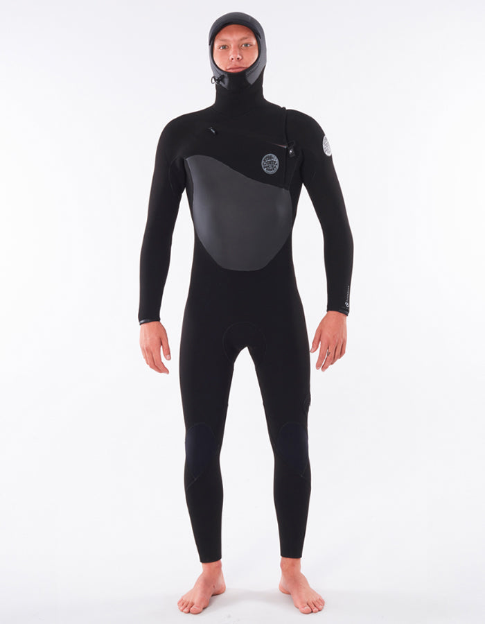  RIP CURL FLASH BOMB HOODED WETSUIT 6/4 CHEST ZIP