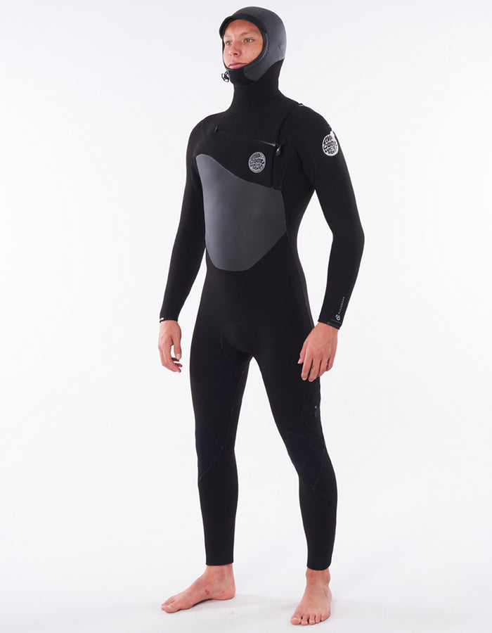  RIP CURL FLASHBOMB 6/4 CHEST ZIP HOODED WETSUIT XS (B GRADE)