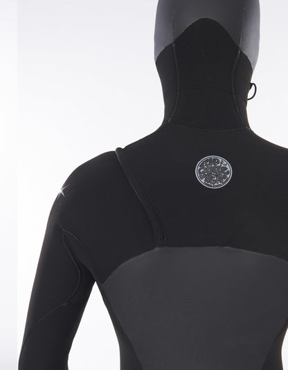  RIP CURL FLASHBOMB 6/4 CHEST ZIP HOODED WETSUIT XS (B GRADE)