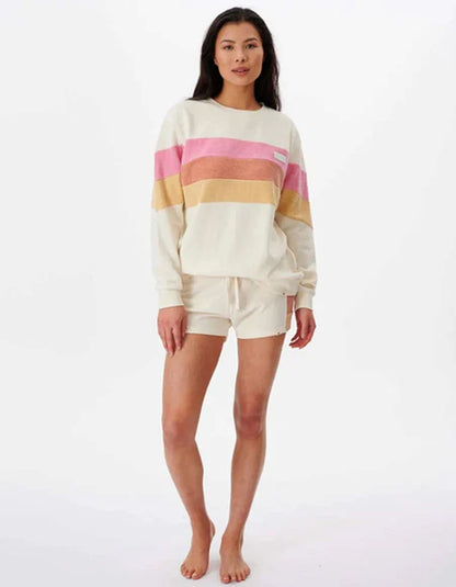  RIP CURL HEAT WAVE FLEECE SHORT OFF WHITE