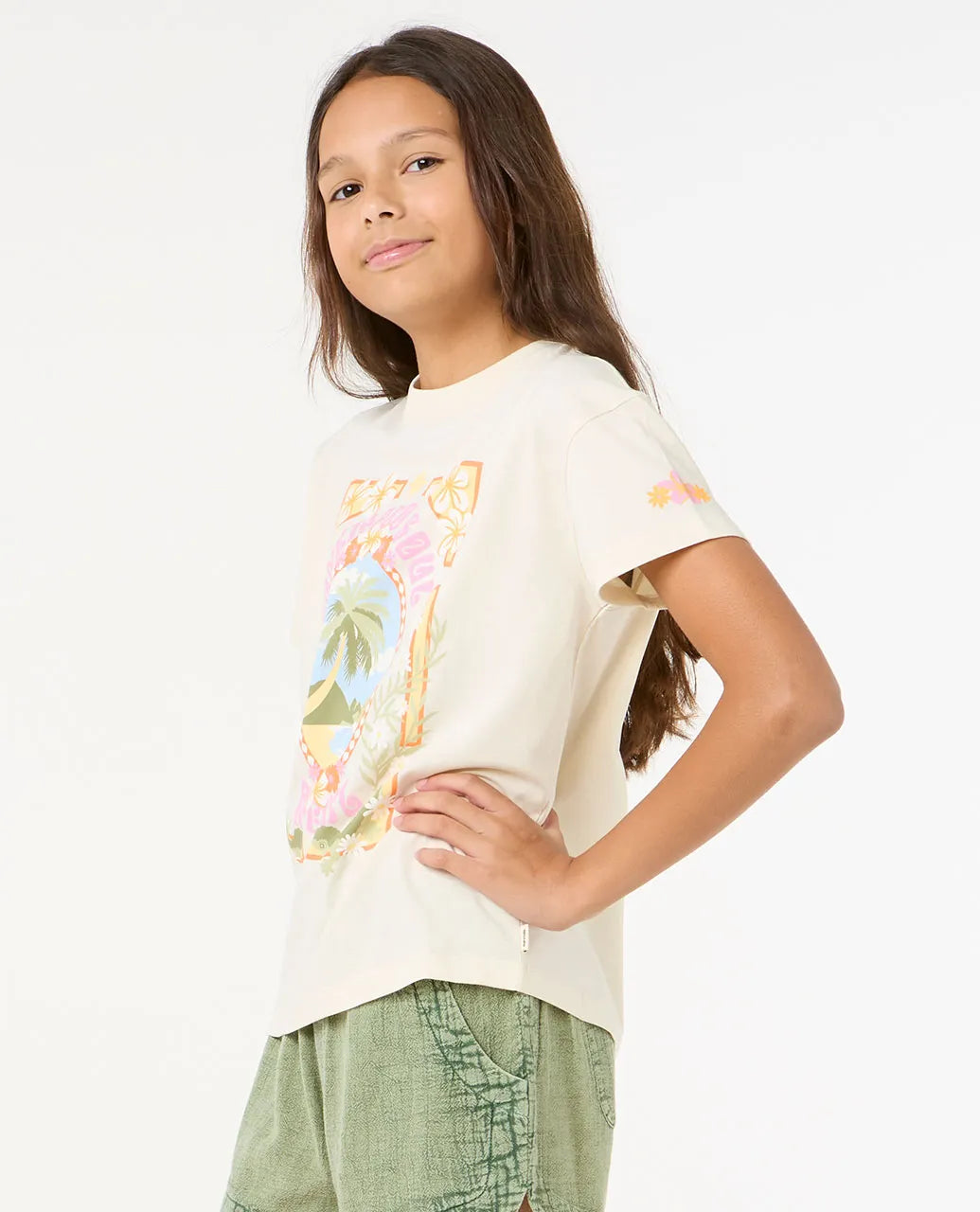  RIP CURL ISLAND BLISS ART TEE GIRL