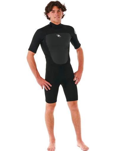  RIP CURL OMEGA 2MM SPRINGSUIT BACKZIP BLACK