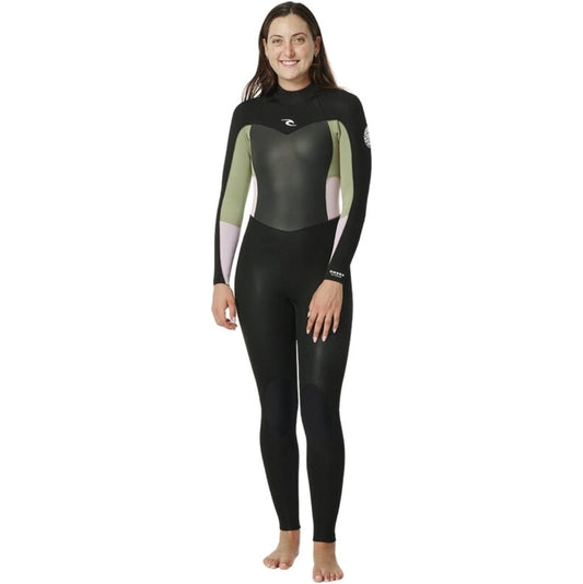  RIP CURL WOMEN OMEGA 3/2FLAT LOCK BACKZIP WETSUIT