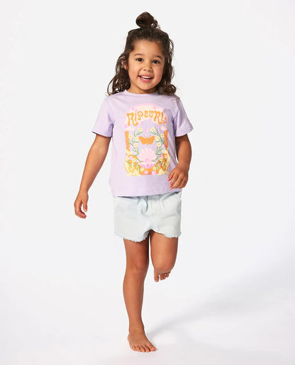  RIP CURL RAINBOW TROPICS ART TEE GIRL