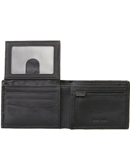  RIP CURL RIDGE PU ALL DAY WALLET BLACK GREY