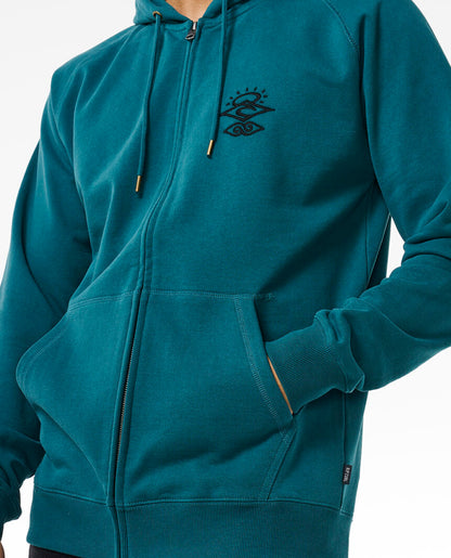  RIP CURL SEARCHERS ZIP THROUGH HOODE BLUE GREEN
