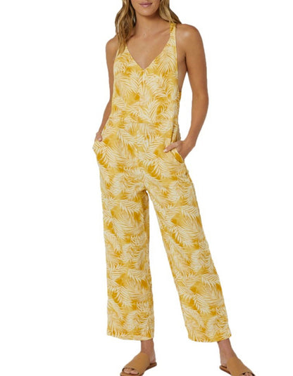  RIP CURL SUMMER PALM ROMPER GOLD