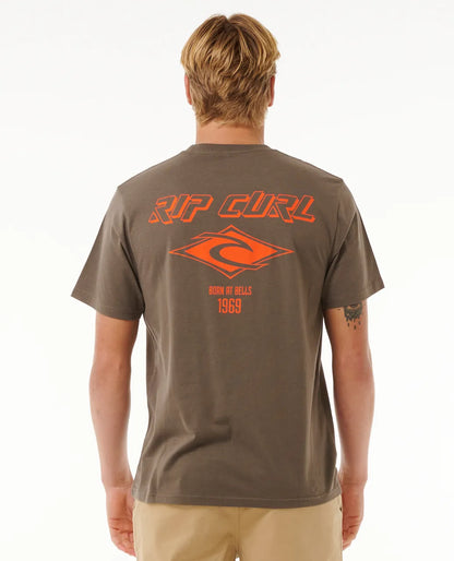 RIP CURL FADE OUT ICON TEE ROCK