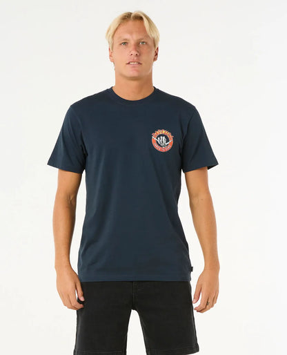  RIP CURL SHRED TIL TEE DARK NAVY