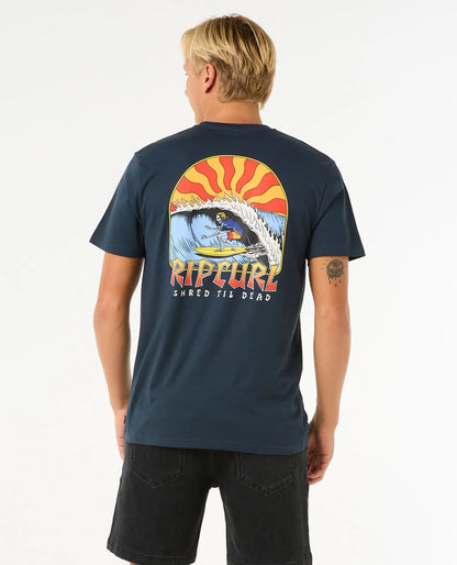  RIP CURL SHRED TIL TEE DARK NAVY