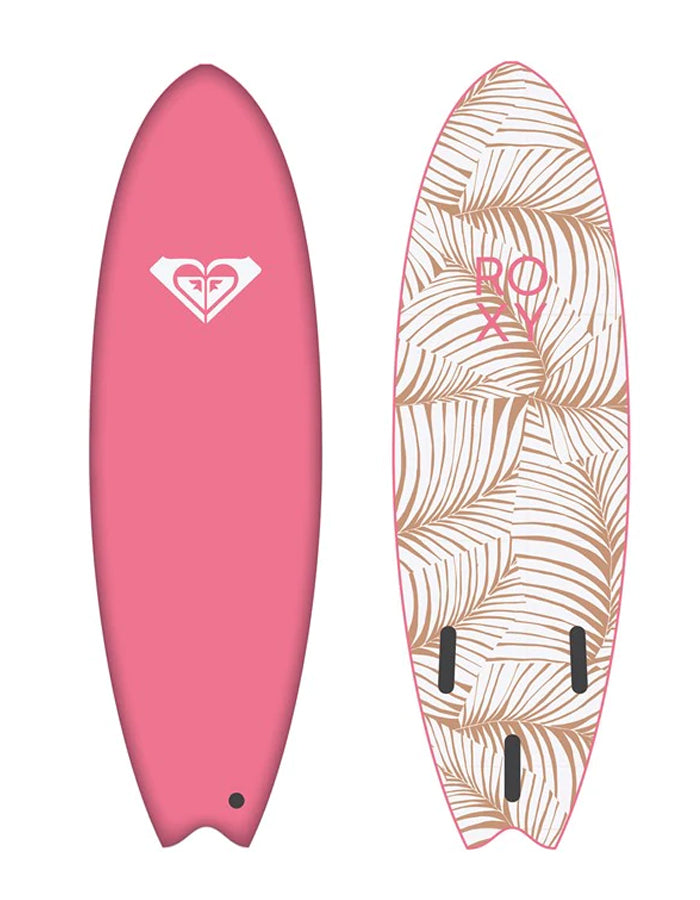  ROXY 6’0" SOFTBOARD BAT FISH TROPICAL PINK