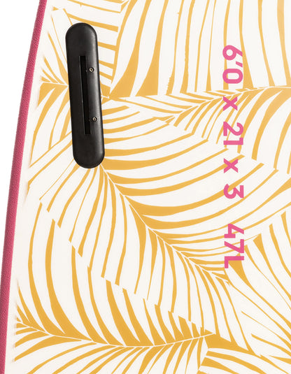  ROXY 6’0" SOFTBOARD BAT FISH TROPICAL PINK